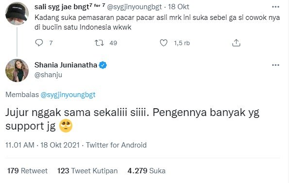 pacarnya jadi idola kaum hawa begini respons shanju kekasih jonatan christie