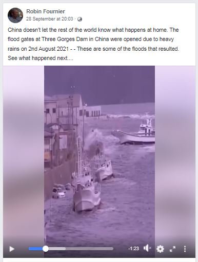 hoaks video tsunami di china