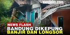 VIDEO: Hujan Deras 2 Jam di Bandung Sebabkan Banjir dan Tebing Longsor