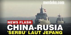 VIDEO: Ngeri! Kapal Perang China dan Rusia Bersatu di Laut Jepang, Dunia Dibkin Geger