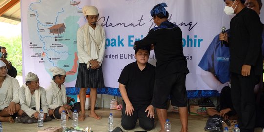Erick Thohir Dapat Gelar Adat Dulur Baduy