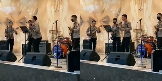 Para Polisi Ini Mendadak jadi Anak Band, Intip Aksinya Langsung Ramai Diidolakan