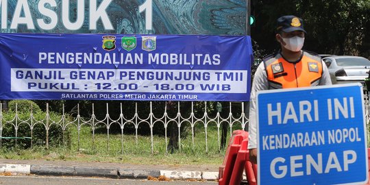 Dishub DKI Buat Aturan Ganjil Genap di Tiga Ruas Jalan dan Tempat Wisata