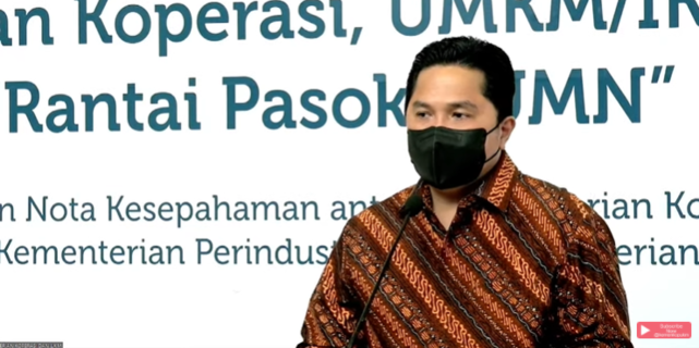 Erick Thohir Ketergantungan Impor Sektor Energi Harus Ditekan Semaksimal Mungkin Merdeka Com