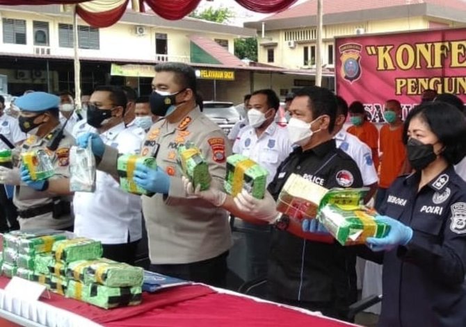 polrestabes medan gagalkan peredaran 23 kg sabu begini kronologinya