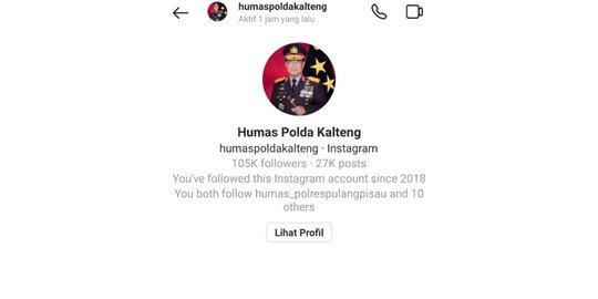 Propam Periksa Admin IG Polda Kalteng yang DM Netizen Komentari Mutasi Aipda Ambarita