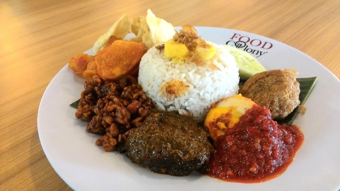 ilustrasi nasi lemak medan