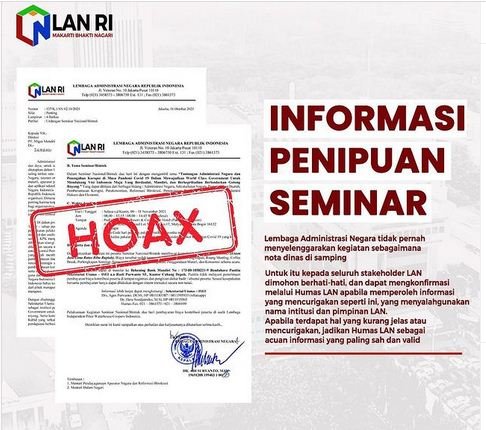 hoaks undangan seminar mengatasnamakan lan ri