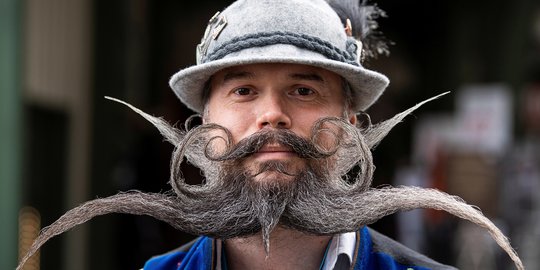 Intip Keunikan Kejuaraan Kumis dan Jenggot di Jerman