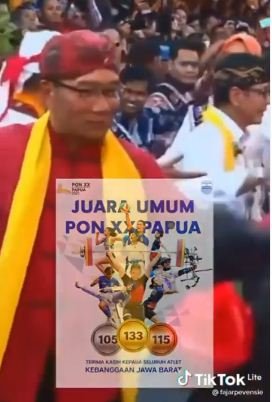 klarifikasi ridwal kamil soal video perayaan jabar juara umum pon xx papua