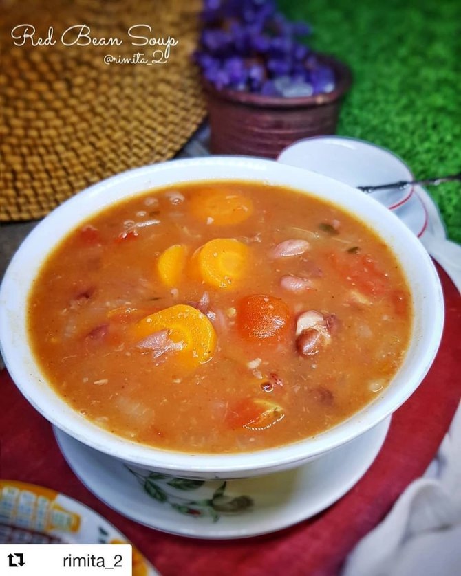 9 resep sup kacang merah sajian menu lezat menyehatkan