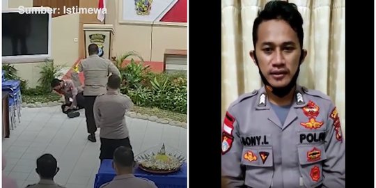 Usai Dianiaya Brigadir SL Minta Maaf ke Kapolres Nunukan, Netizen Heran Setengah Mati