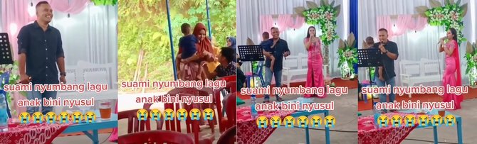 momen kocak pria asyik duet sama biduan