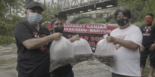 Perbaiki Ekosistem Sungai, 3.000 Benih Ikan Nila Ditebar di Sungai Serayu