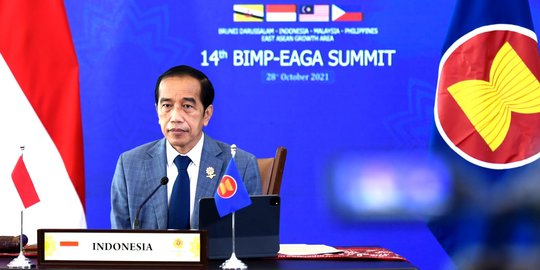 Jokowi: Kerja Sama BIMP-EAGA Kunci Dapat Keluar dari Pandemi dan Pemulihan Ekonomi