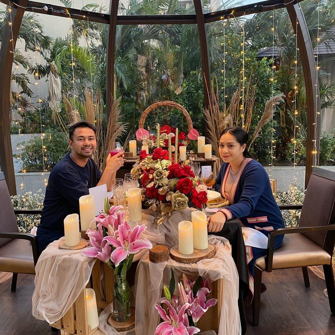 raffi ahmad dan nagita dinner romantis