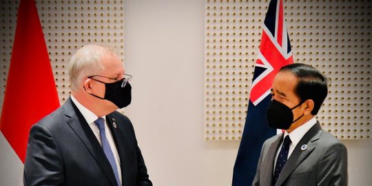 Jokowi Bertemu PM Australia Bahas Pembukaan Perbatasan yang Ditutup Sejak Pandemi