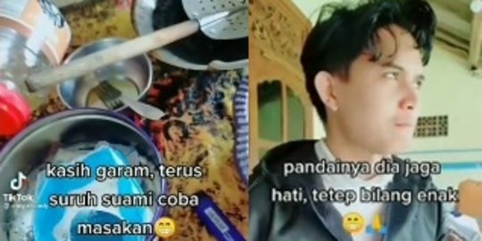 Diminta Cicipi Masakan Istri yang Asin, Reaksi Pria Ini Ramai jadi Sorotan