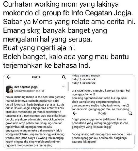 curhat istri yang suaminya pengangguran