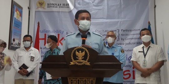 Sambangi Komnas HAM, Kemenkum HAM Beri Penjelasan Soal Kebakaran Lapas Tangerang