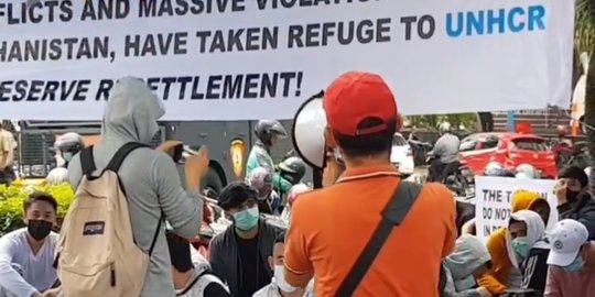 Puluhan Pengungsi Afghanistan di Medan Lakukan Aksi Demo, Tuntut Ini ke Pemerintah