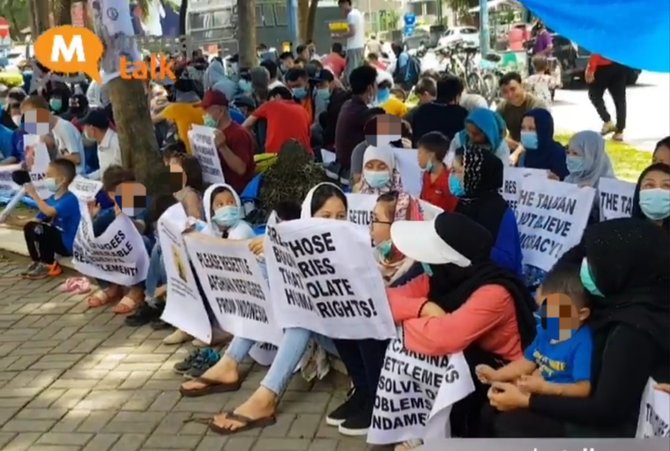 puluhan pengungsi afghanistan di medan lakukan aksi demo tuntut ini ke pemerintah