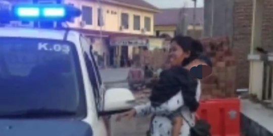 Nekat Jalan Kaki ke Kantor Polisi, Begini Lucunya Ibu Hamil Ngidam Naik Mobil Patwal