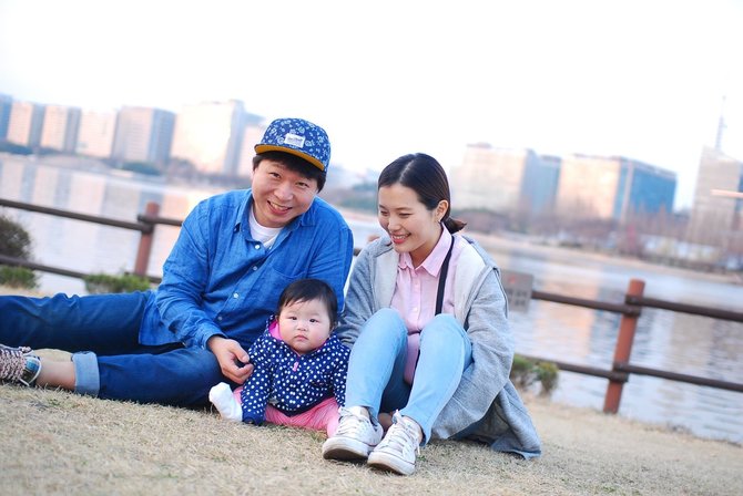 ilustrasi keluarga korea