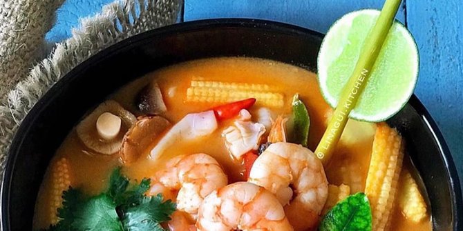 Resep Sup Tom Yam Dengan Bahan Sederhana Dan Murah Cocok Dinikmati Saat Hujan Merdeka Com