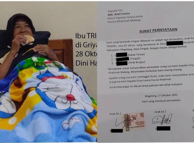 miris ibu kandung dibuang anak kandung