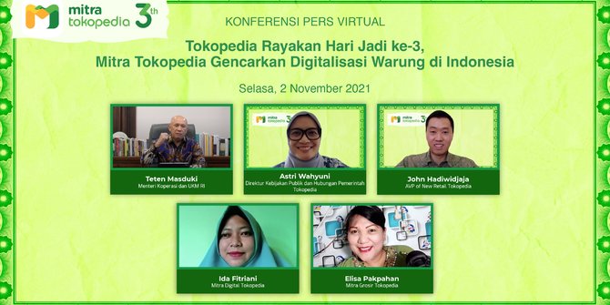 HUT Ketiga Mitra Tokopedia: Penghasilan 9 dari 10 Pegiat Usaha Tradisional Naik Pesat