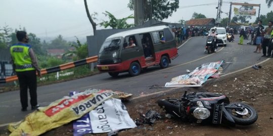 Kecelakaan Beruntun di Sumedang, Empat Orang Meninggal