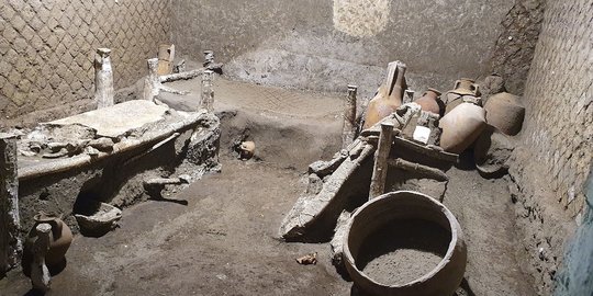 Penemuan Langka Kamar Budak Era Romawi di Kota Kuno Pompeii