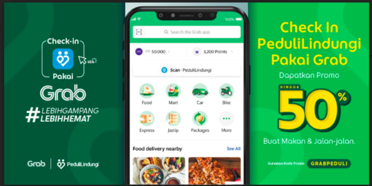 Grab dan PeduliLindungi Berintegrasi, Dorong Upaya Pencegahan Gelombang Baru