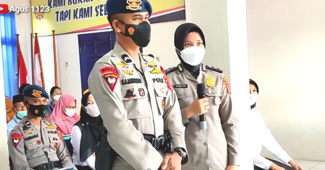 momen anggota brimob dan polwan jalani sidang b4pr