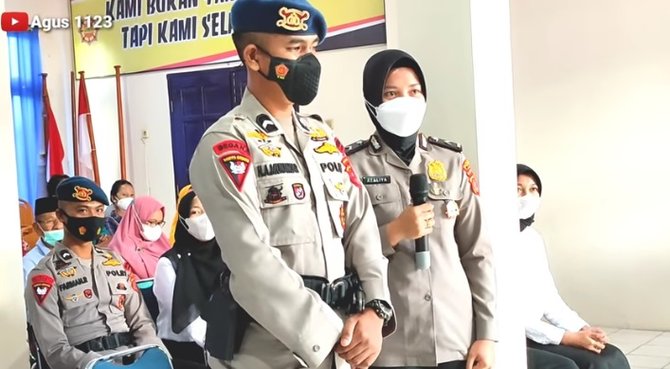 momen anggota brimob dan polwan jalani sidang b4pr