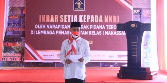 Narapidana Kasus Terorisme di Makassar Berikrar Setia pada NKRI