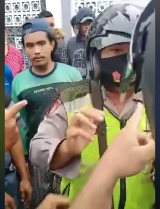 viral polisi di medan nyaris dihajar massa ternyata ini penyebabnya