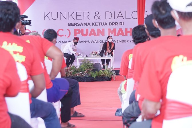 puan maharani koordinasikan solusi masalah nelayan banyuwangi dan gelontor bantuan