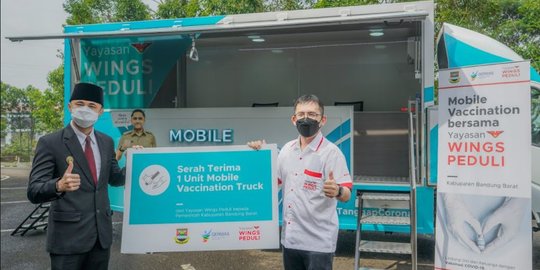Wings Peduli Bantu Distribusi Vaksin di Bandung Barat dengan Mobile Vaccination Truck