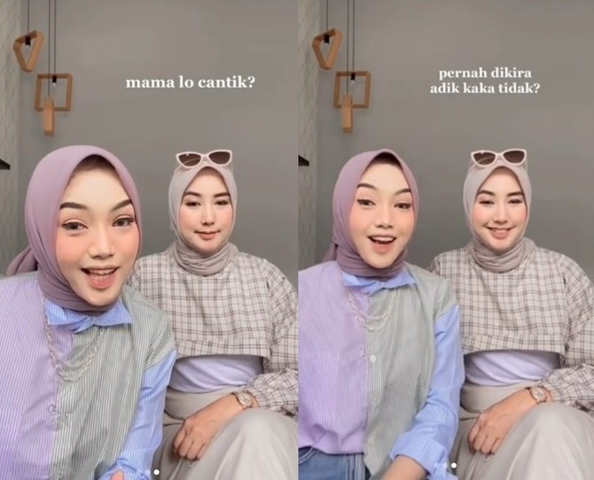 ibu dan anak ini sering dikira kakak adik