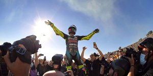 Momen Perpisahan Valentino Rossi di MotoGP