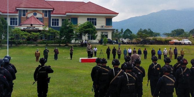 TNI-Polri Gelar Pasukan Pengamanan PSU Tahap II di Yalimo