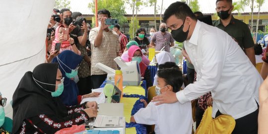 Kota Medan Masuk Daerah dengan Vaksinasi Pelajar Tertinggi