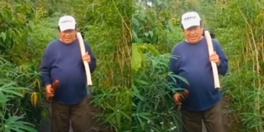 Jenderal Polri Panggul Pacul Bawa Golok Siap Bertani 'Usai Ngopi Berangkat ke Kebun'