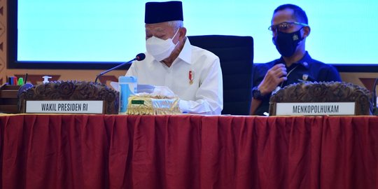 Ma'ruf Amin Minta Aceh Tingkatkan Vaksinasi Covid-19 dan Protokol Kesehatan