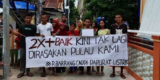 Genset Rusak, Tiga Bulan Warga Pulau Barrang Caddi Makassar Hidup dalam Gelap