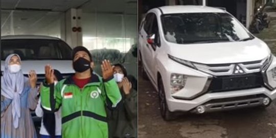 Momen Sopir Ojol Dapat Hadiah Mobil dari Mitra, Kaget & Terharu Bahagiakan Keluarga