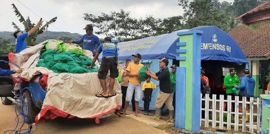 Pengungsi Pergeseran Tanah di Sukamakmur Bogor Bertambah, Logistik Menipis