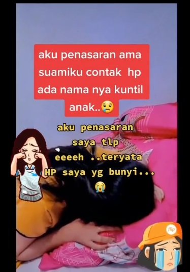 wanita ini menangis tersedu sedu